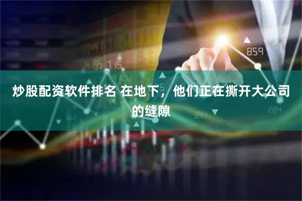 炒股配资软件排名 在地下，他们正在撕开大公司的缝隙